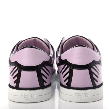 Fendi X JOSHUA VIDES Nappa Rockoclick Slip On Sneakers 38 Pink Xiloph White Black 7 of 11
