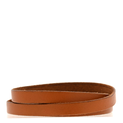 Hermes Barenia Hapi 3 MM Triple Tour Bracelet Fauve 3 of 6