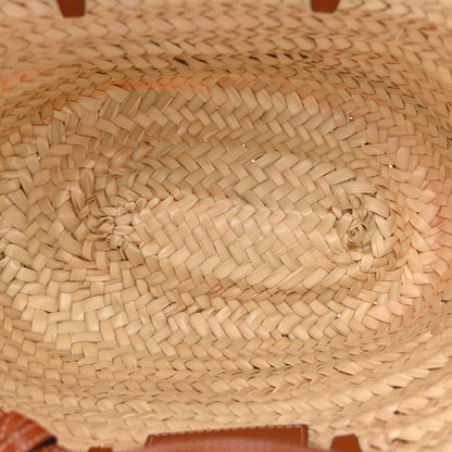 Celine Raffia Calfskin Triomphe Teen Panier Tan 5 of 9
