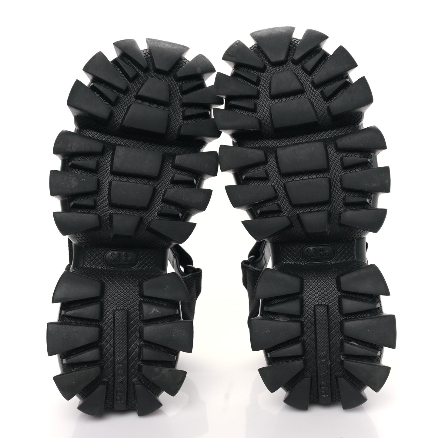 Nappa Logo Embossed Thunder Sole 50mm Sport Sandals 38.5 Militare