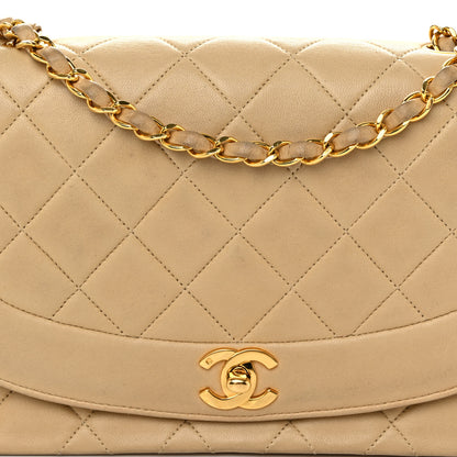 Chanel Lambskin Quilted Medium Single Flap Beige 9 of 13