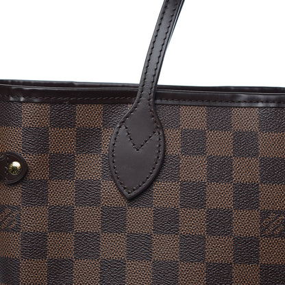 Louis Vuitton Damier Ebene Neo Neverfull MM Rose Ballerine 10 of 12