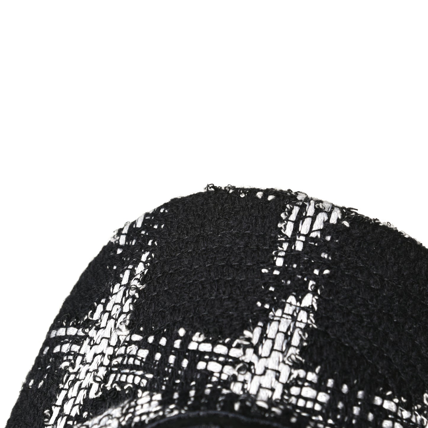 Tweed CC Cap Hat S Black White