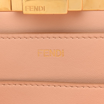 Fendi Vitello Seta Shiny Nappa Medium Peekaboo I SEE U Satchel Miele Scuro Light Rose 7 of 12