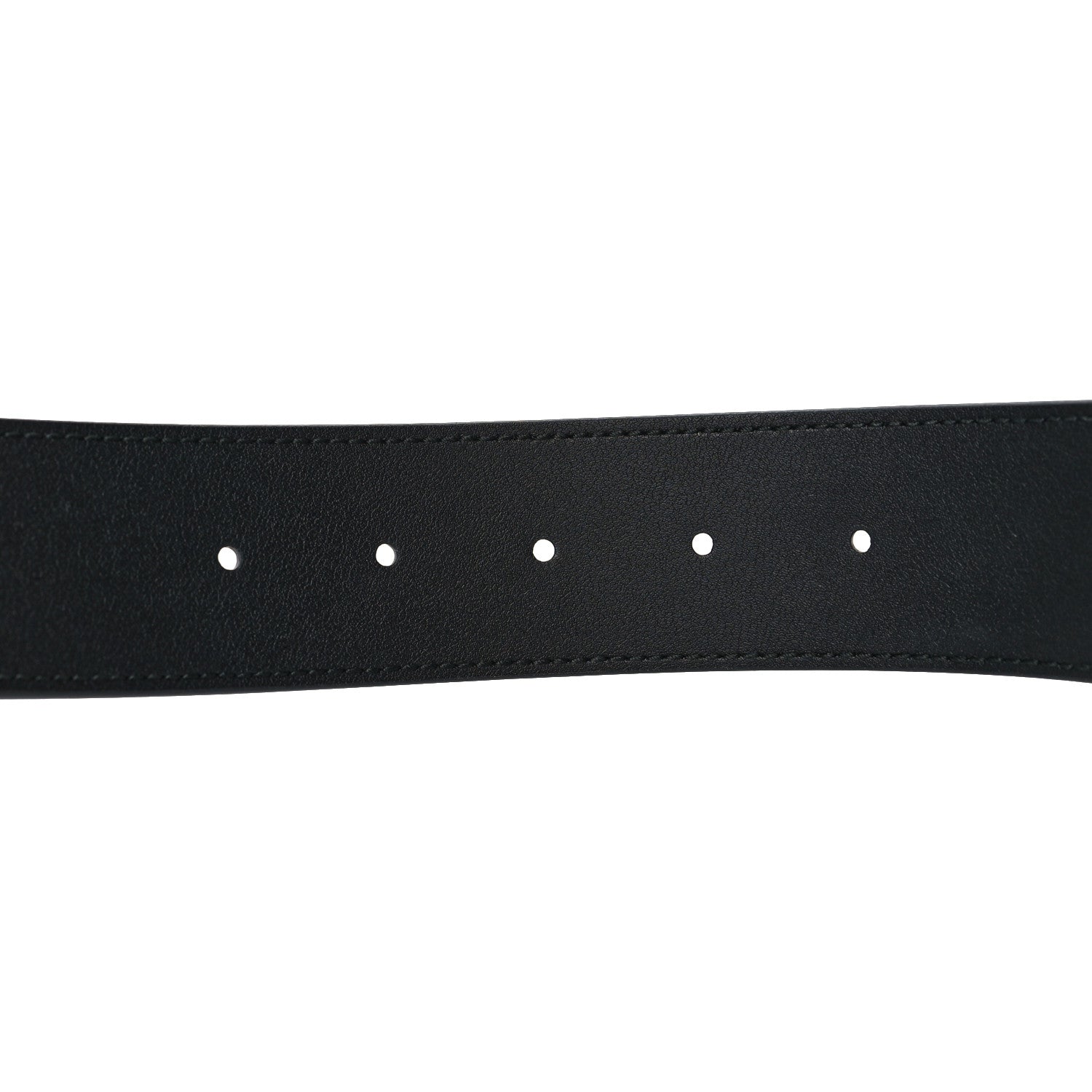 Gucci Moon Calfskin Pearl Double G 40mm Belt 85 34 Black Cream 4 of 5