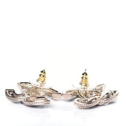 Chanel Enamel CC Earrings Black Gold 4 of 6