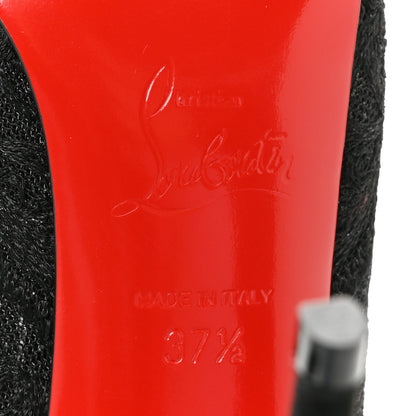 Christian Louboutin Lace Lurex Specchio Gipsybootie 100 Ankle Boots 37.5 Black 8 of 10