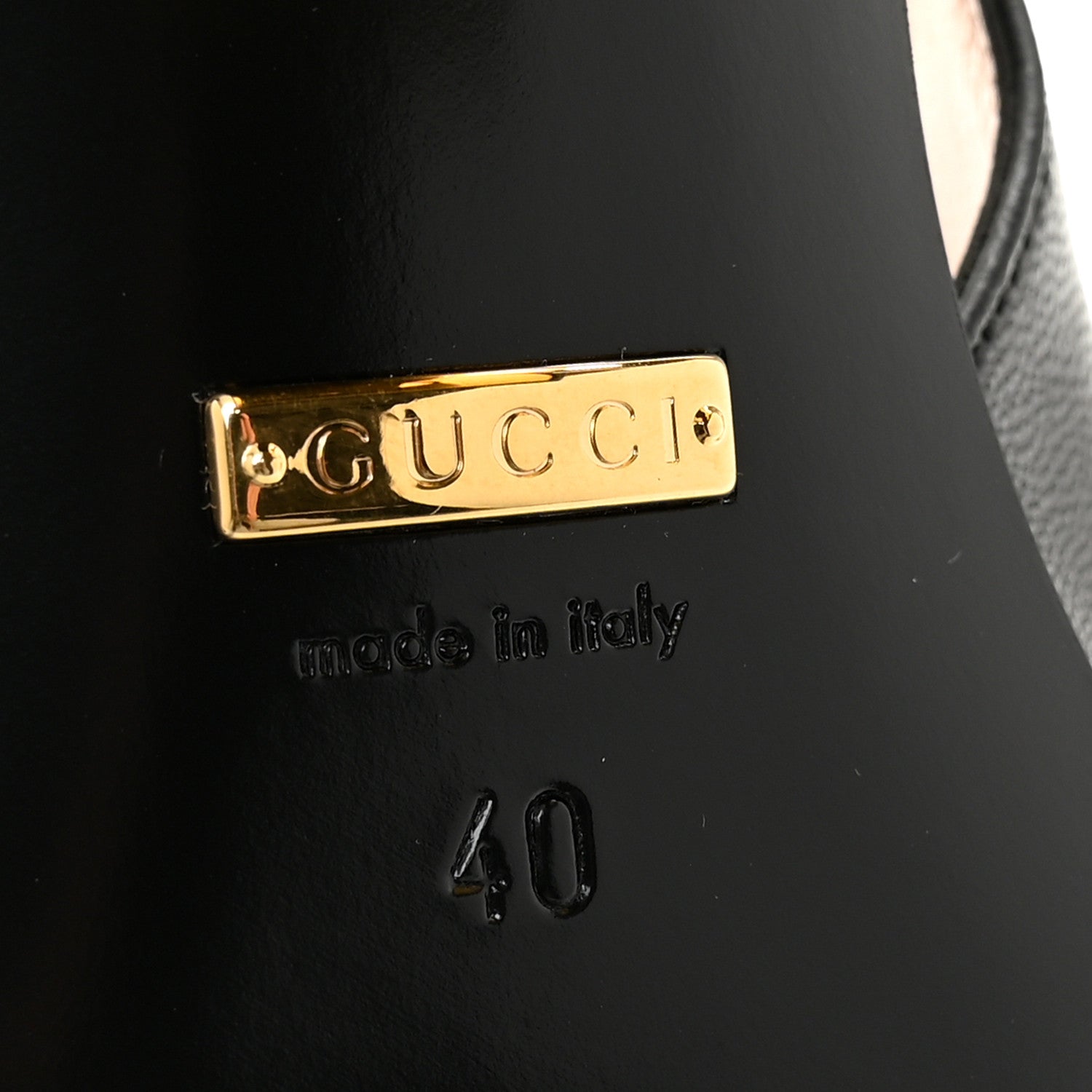 Gucci Malaga Kid Horsebit 75mm Slingback Pumps 40 Black 8 of 11
