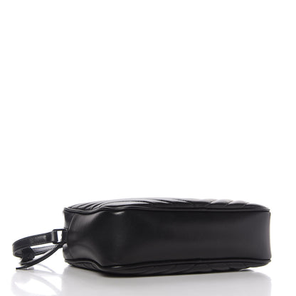 Saint Laurent Calfskin Matelasse Monogram Lou Camera Bag Black 4 of 11