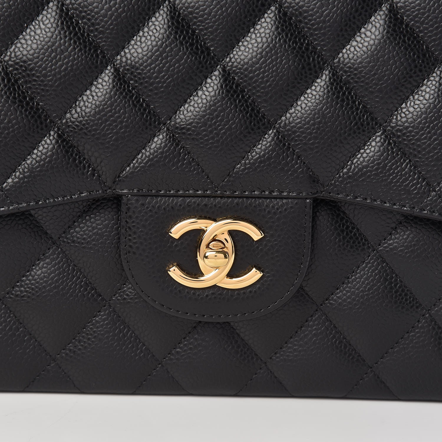 Chanel Caviar Quilted Jumbo Double Flap Black 10 of 11