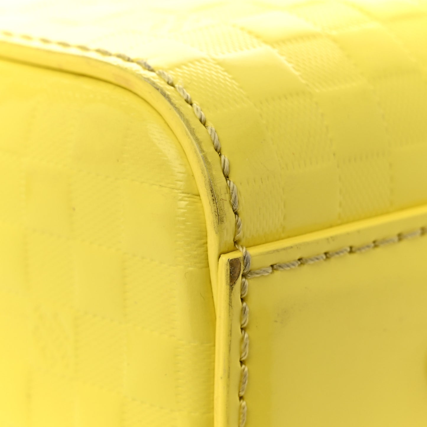 Damier Facette Speedy Cube PM Yellow