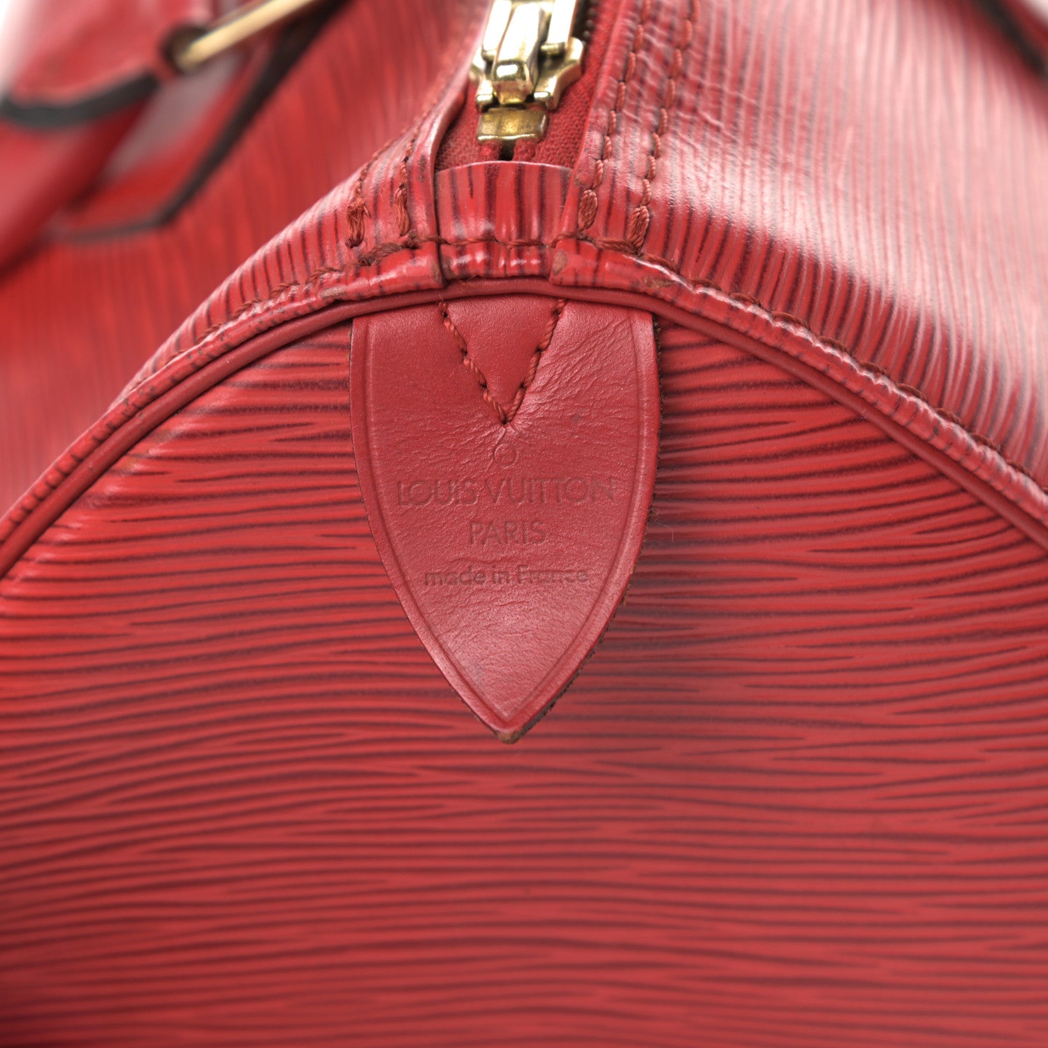 Louis Vuitton Epi Speedy 30 Castillan Red 6 of 23