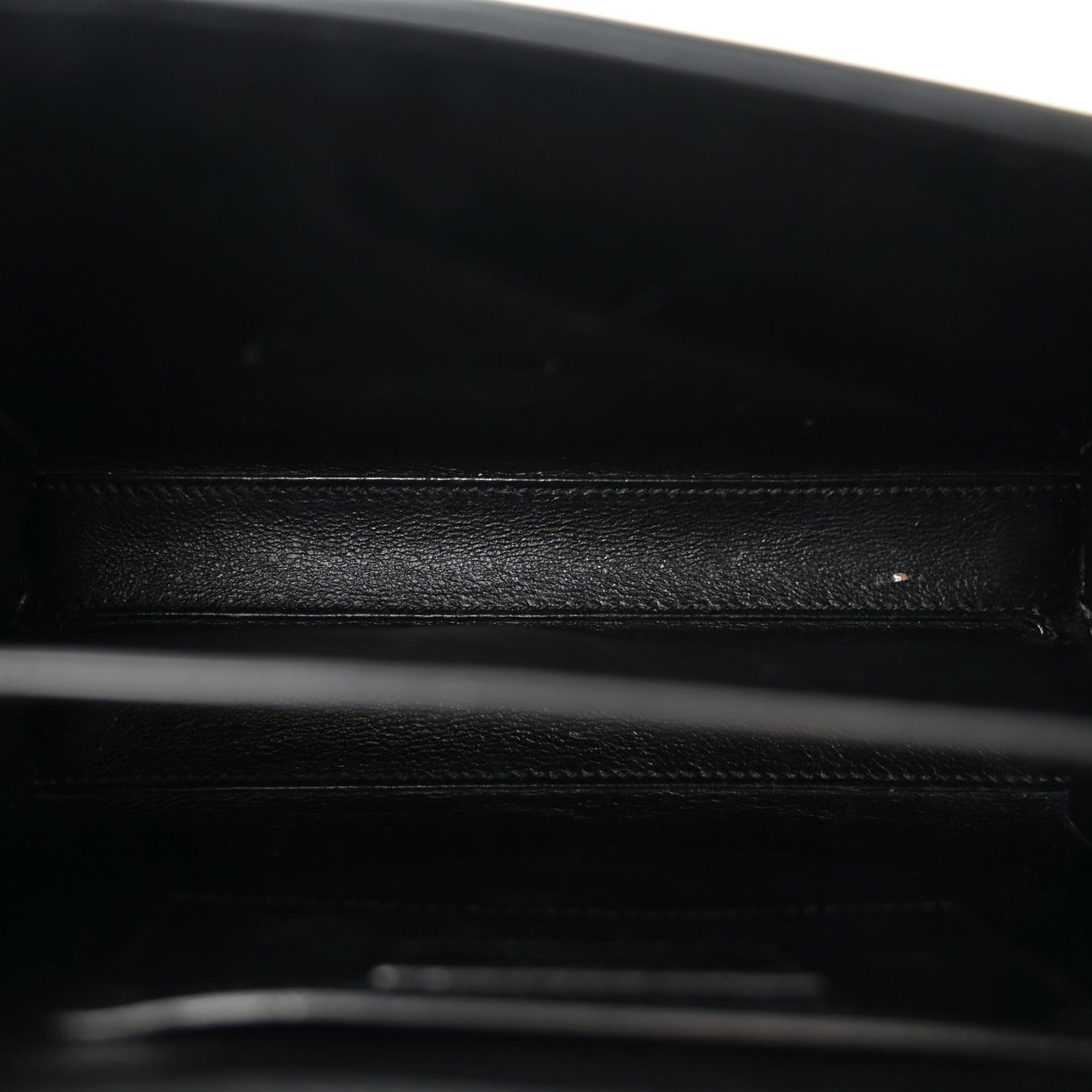 Nubuk Crocodile Embossed Mini Classic Monogram Cassandra Top Handle Black