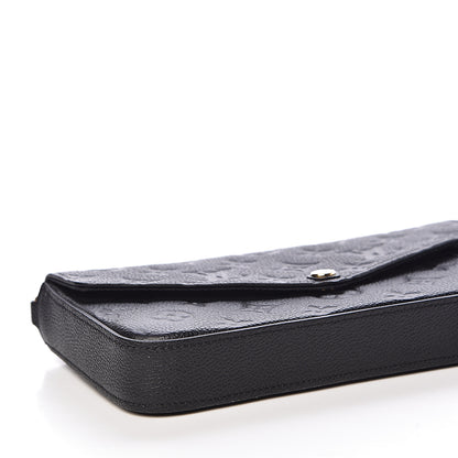 Louis Vuitton Empreinte Pochette Felicie Chain Wallet Black 11 of 14