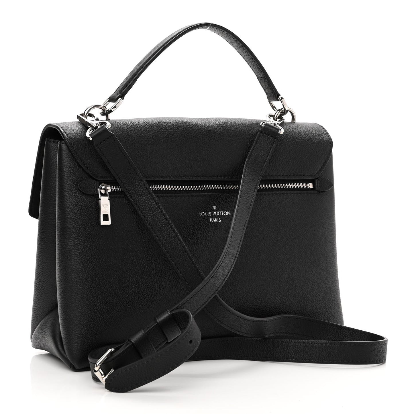 Soft Calfskin My Lockme Top Handle Black