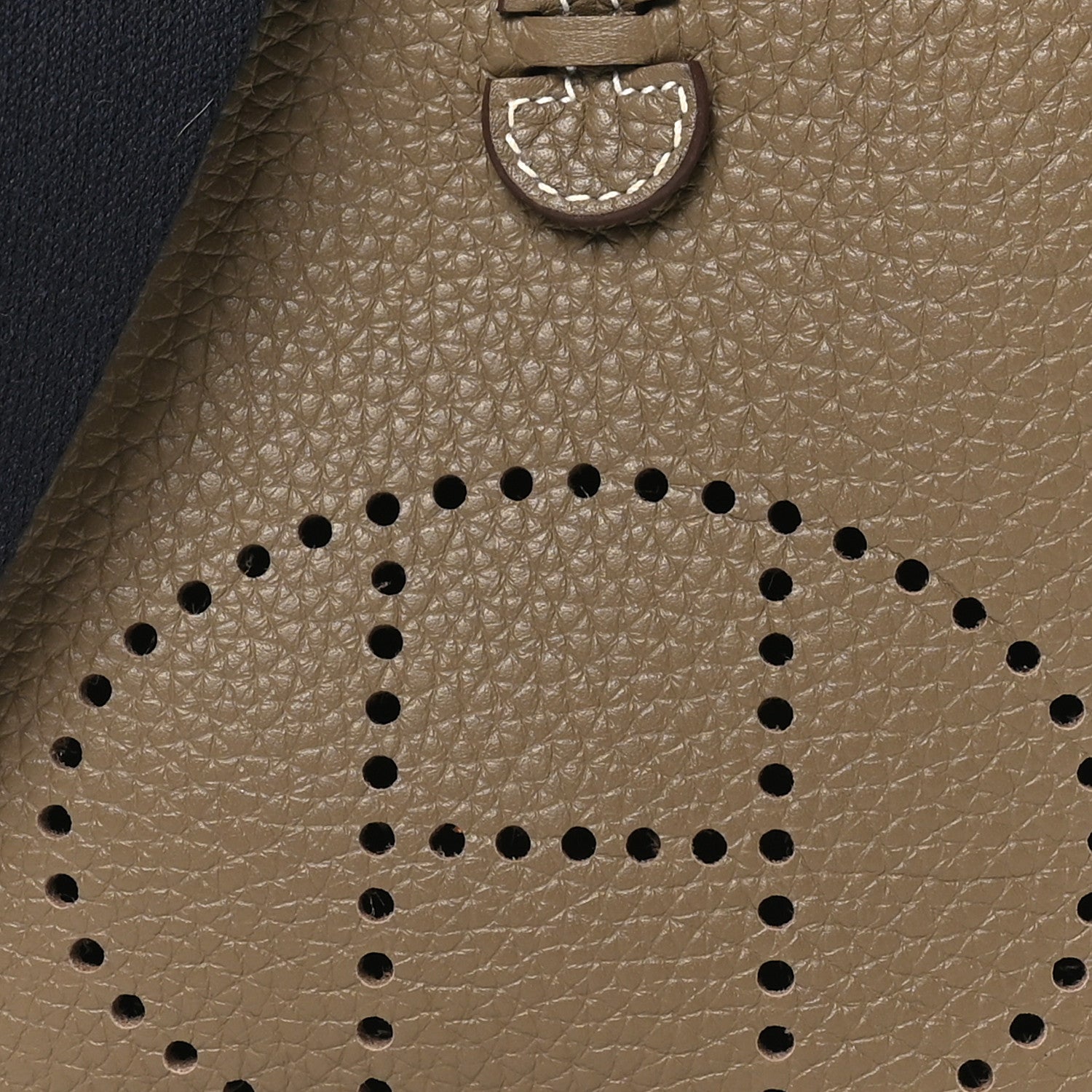 Hermes Taurillon Clemence Amazone Evelyne TPM Etoupe Bleu Indigo 8 of 10