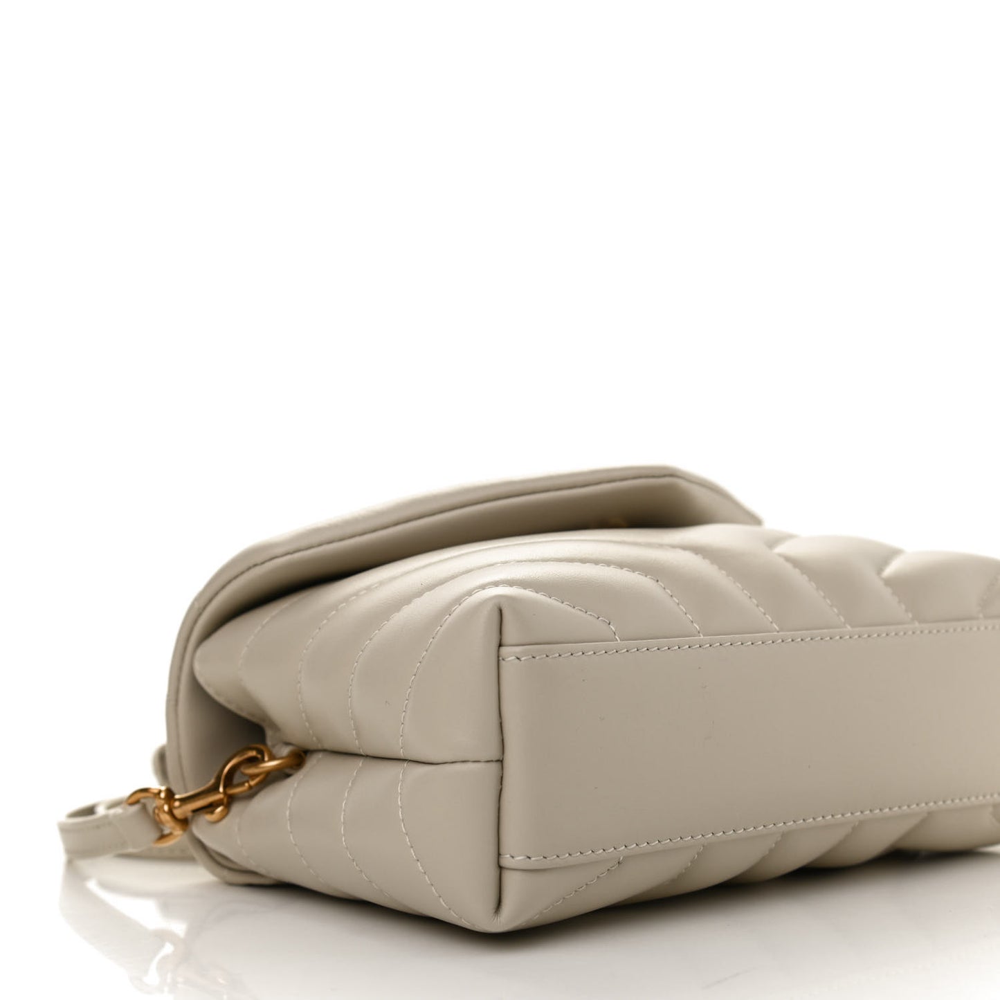 Calfskin Y Quilted Monogram Toy Loulou Crossbody Bag Crema Soft