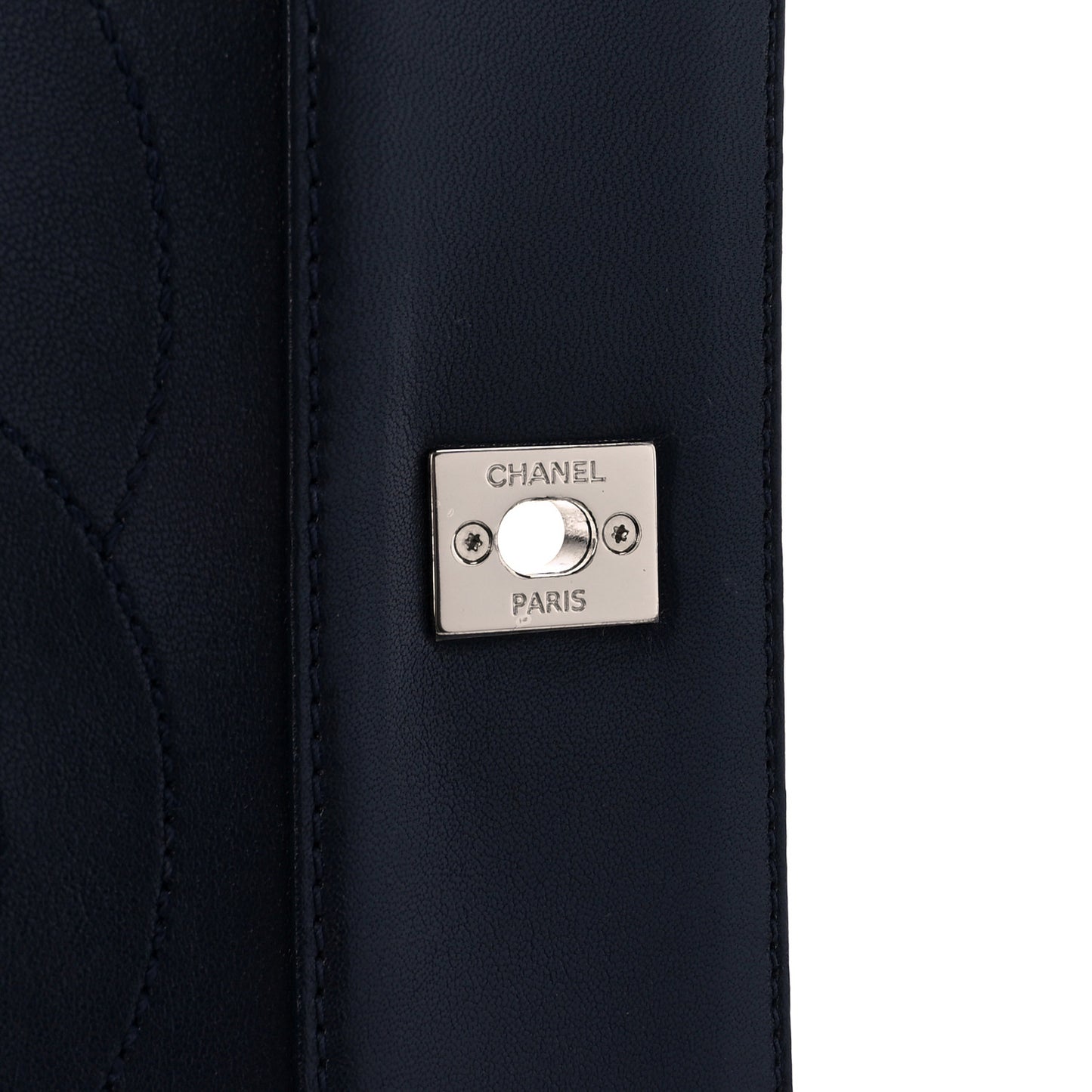 Sheepskin Quilted Vintage Mademoiselle Flap Dark Navy