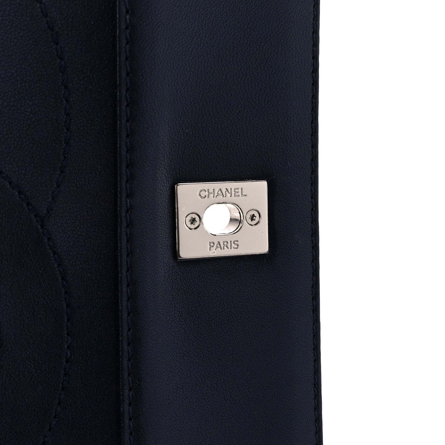 Chanel Sheepskin Quilted Vintage Mademoiselle Flap Dark Navy 8 of 13
