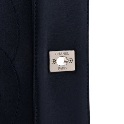 Chanel Sheepskin Quilted Vintage Mademoiselle Flap Dark Navy 8 of 13