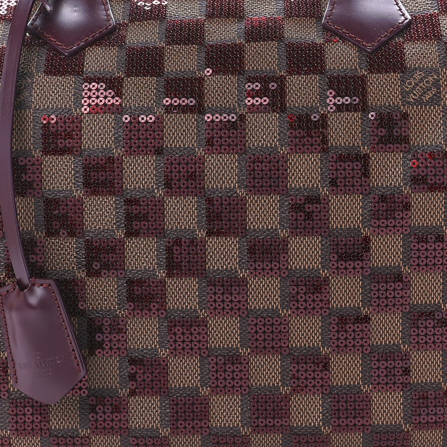 Louis Vuitton Damier Paillettes Speedy 30 Rouge 11 of 14