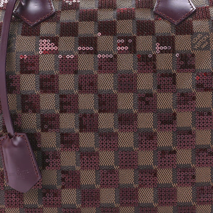 Louis Vuitton Damier Paillettes Speedy 30 Rouge 11 of 14