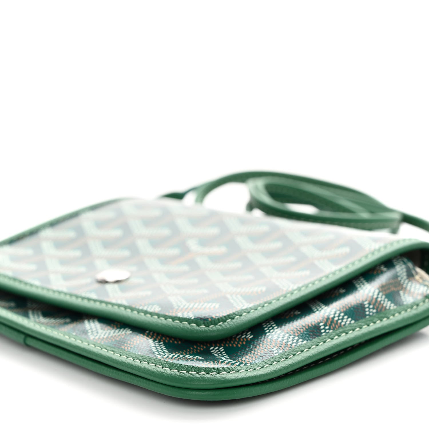 Goyard Goyardine Plumet Wallet Clutch Green 10 of 10