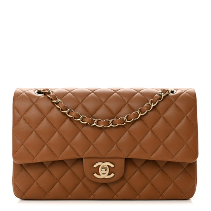 Chanel Lambskin Quilted Medium Double Flap Brown 1 of 11