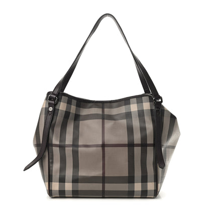 Burberry Smoked Check Small Canterbury Tote Anthracite 1 of 11