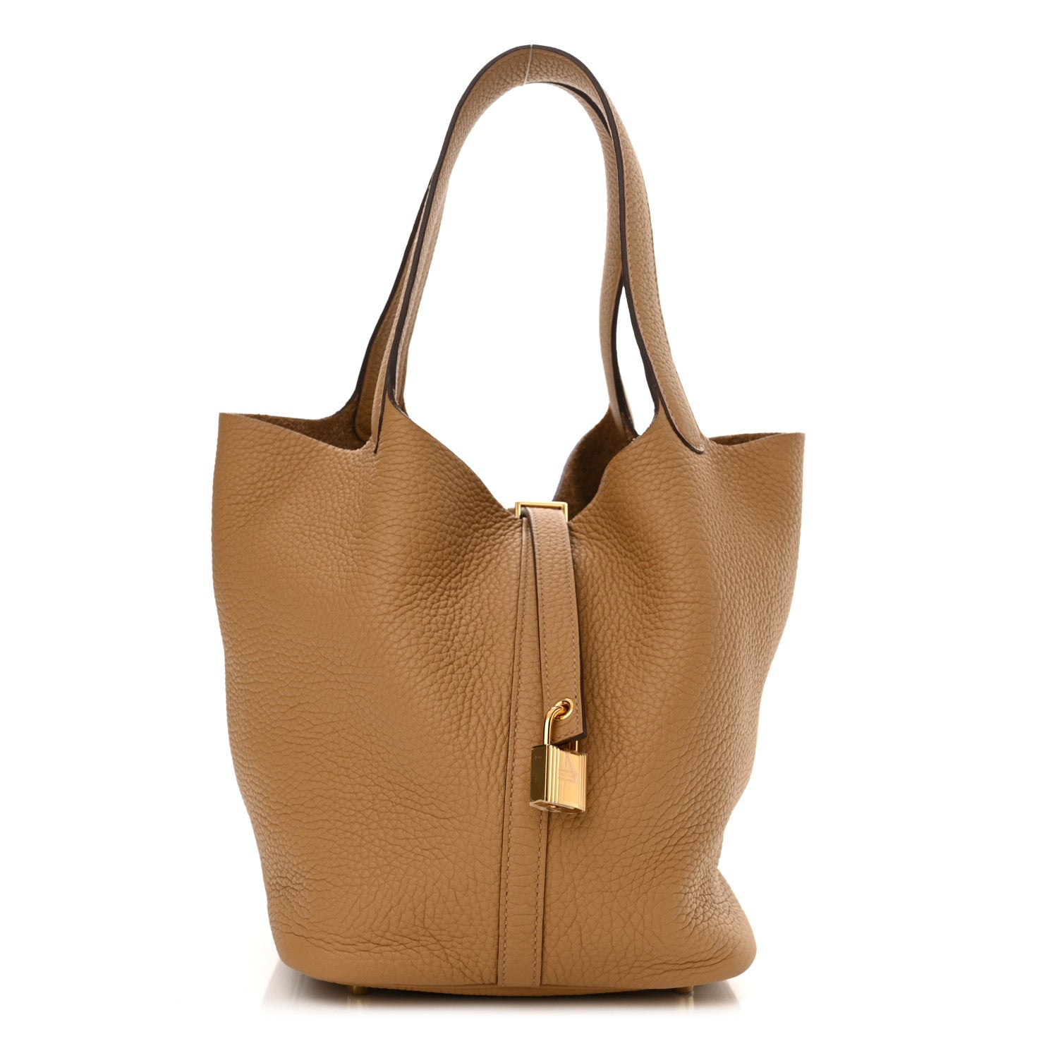 Hermes Taurillon Clemence Picotin Lock 22 MM Biscuit 1 of 10