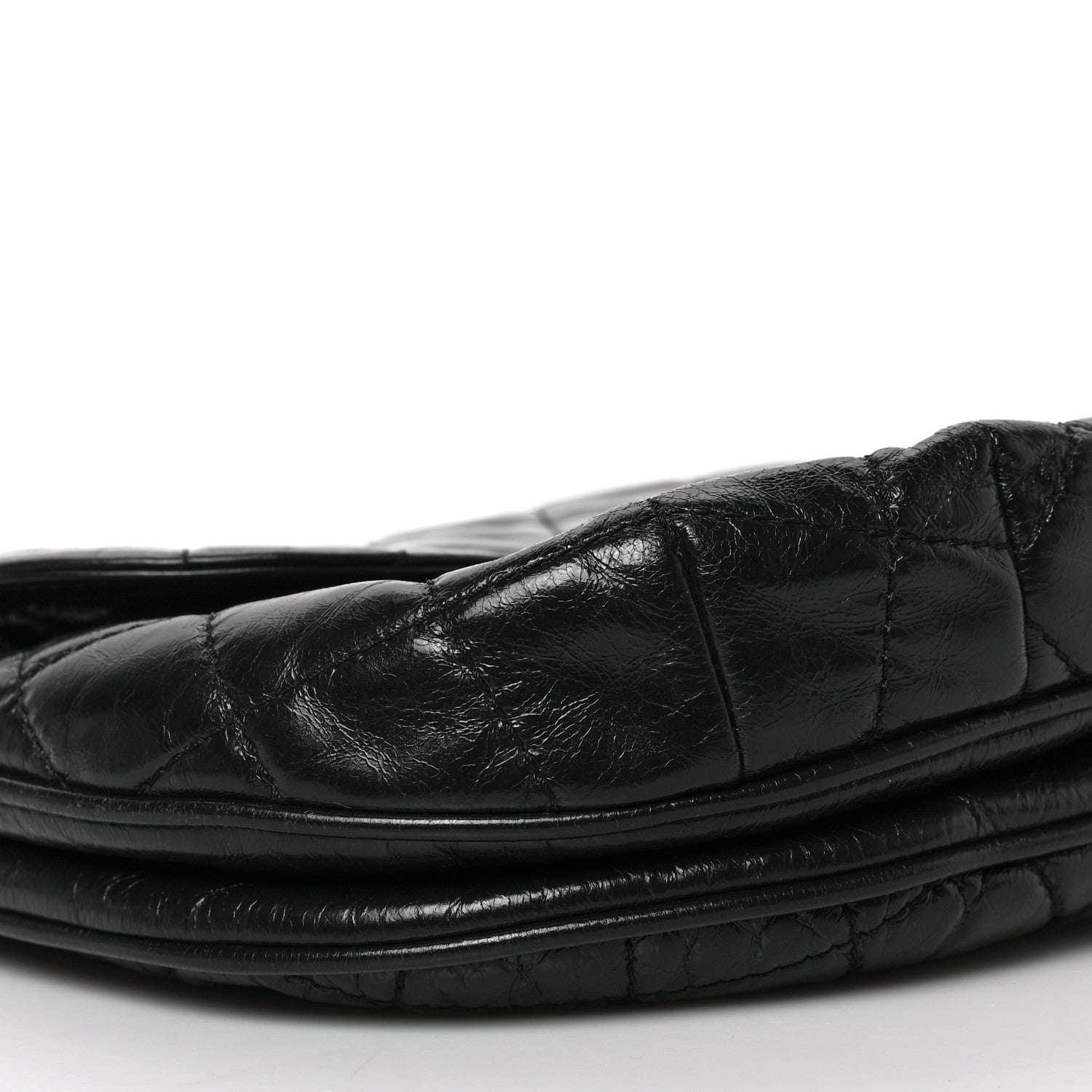 Chanel Glazed Calfskin Quilted Medium Bubble CC Flap Black 7 of 8