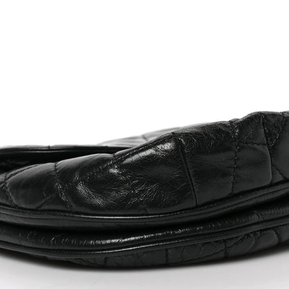 Chanel Glazed Calfskin Quilted Medium Bubble CC Flap Black 7 of 8