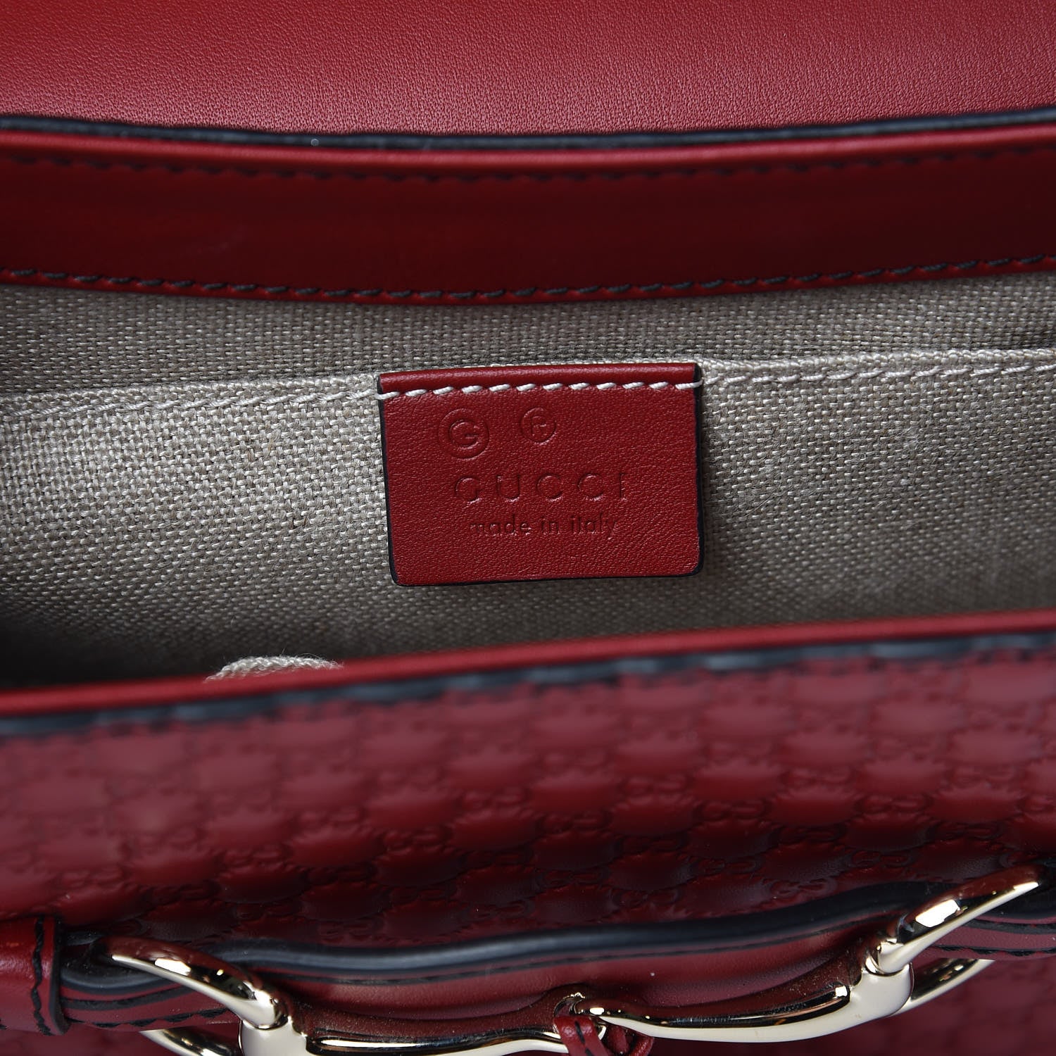 Gucci Microguccissima Medium Emily Chain Shoulder Bag Red 6 of 11