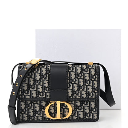 Christian Dior Oblique 30 Montaigne Flap Bag Blue 10 of 10