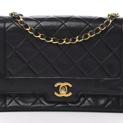 Chanel Lambskin Quilted Medium Single Flap Black 9 of 19