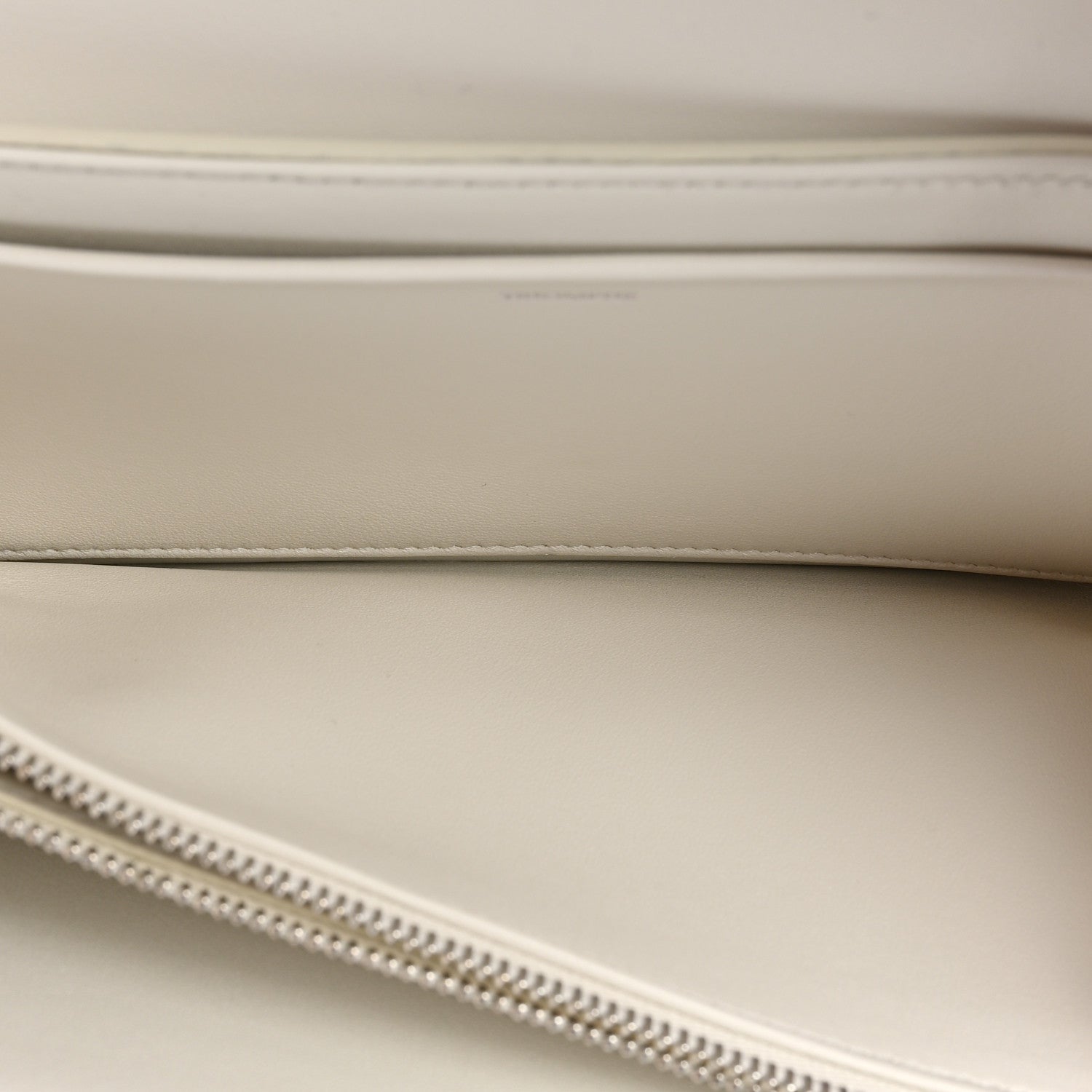 Celine Shiny Calfskin Trapeze Triomphe Bag White 7 of 16