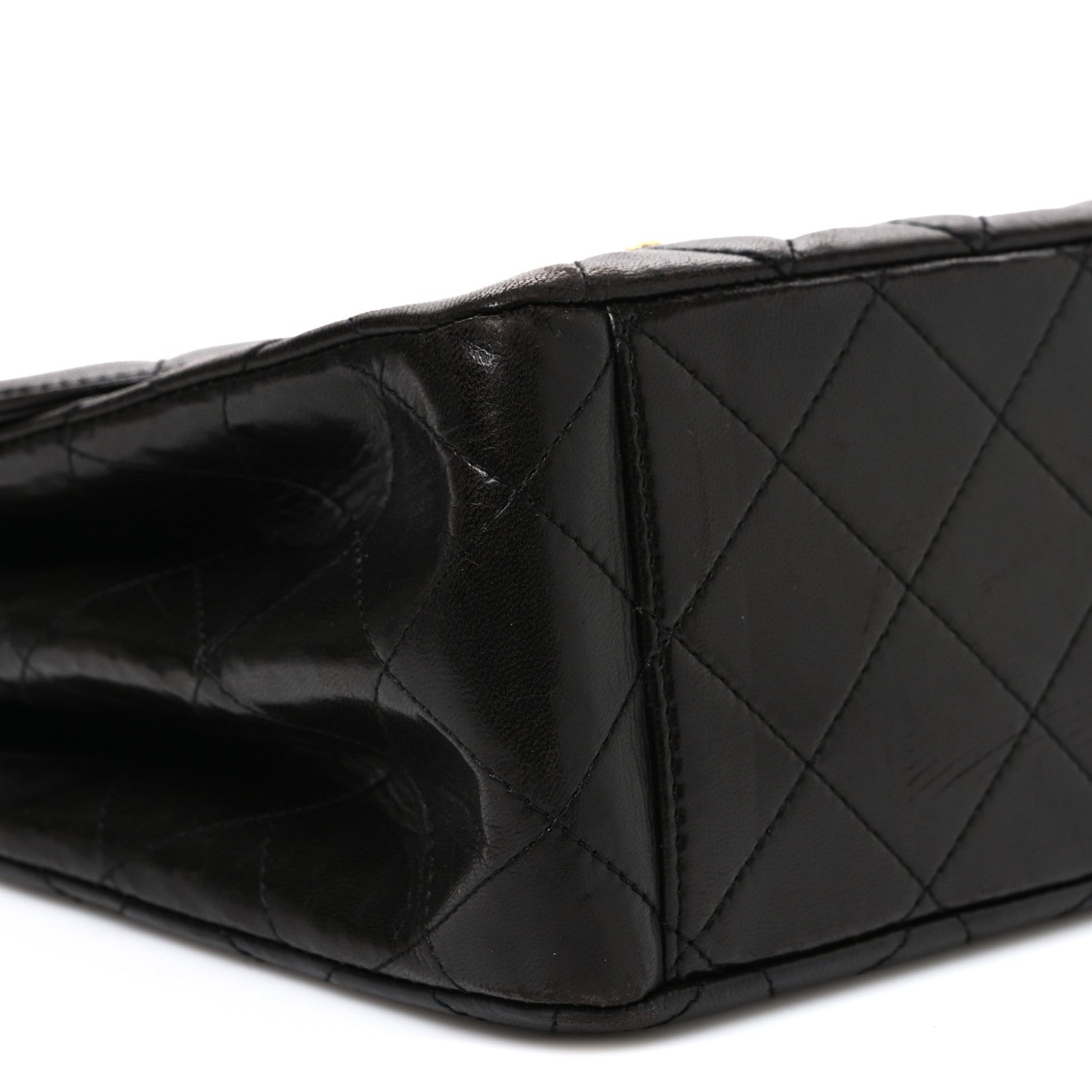 Chanel Lambskin Quilted Flap Shoulder Bag Black 10 of 12