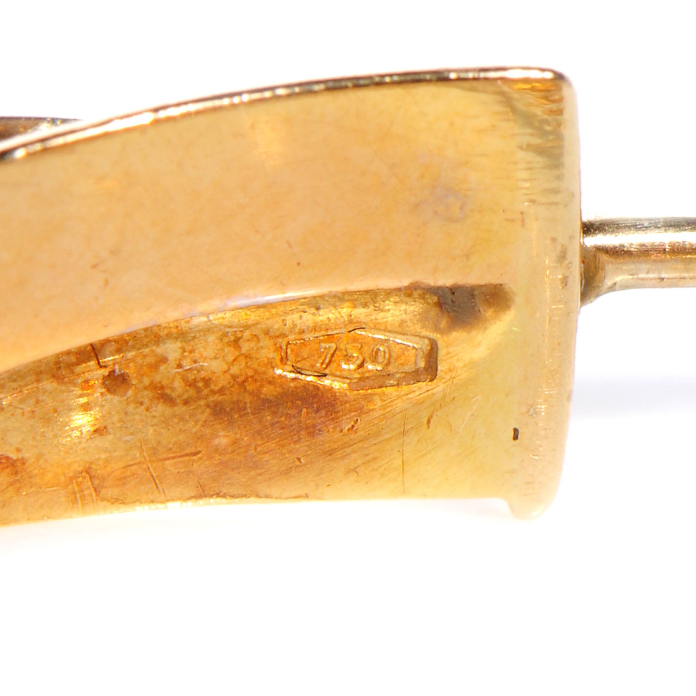 Cartier 18K Pink Yellow White Gold Trinity Hoop Earrings 7 of 8