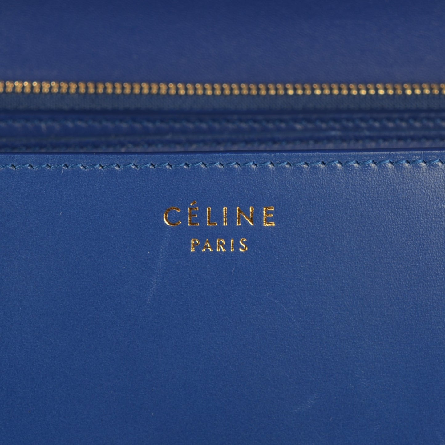 Smooth Calfskin Medium Classic Box Flap Bag Indigo