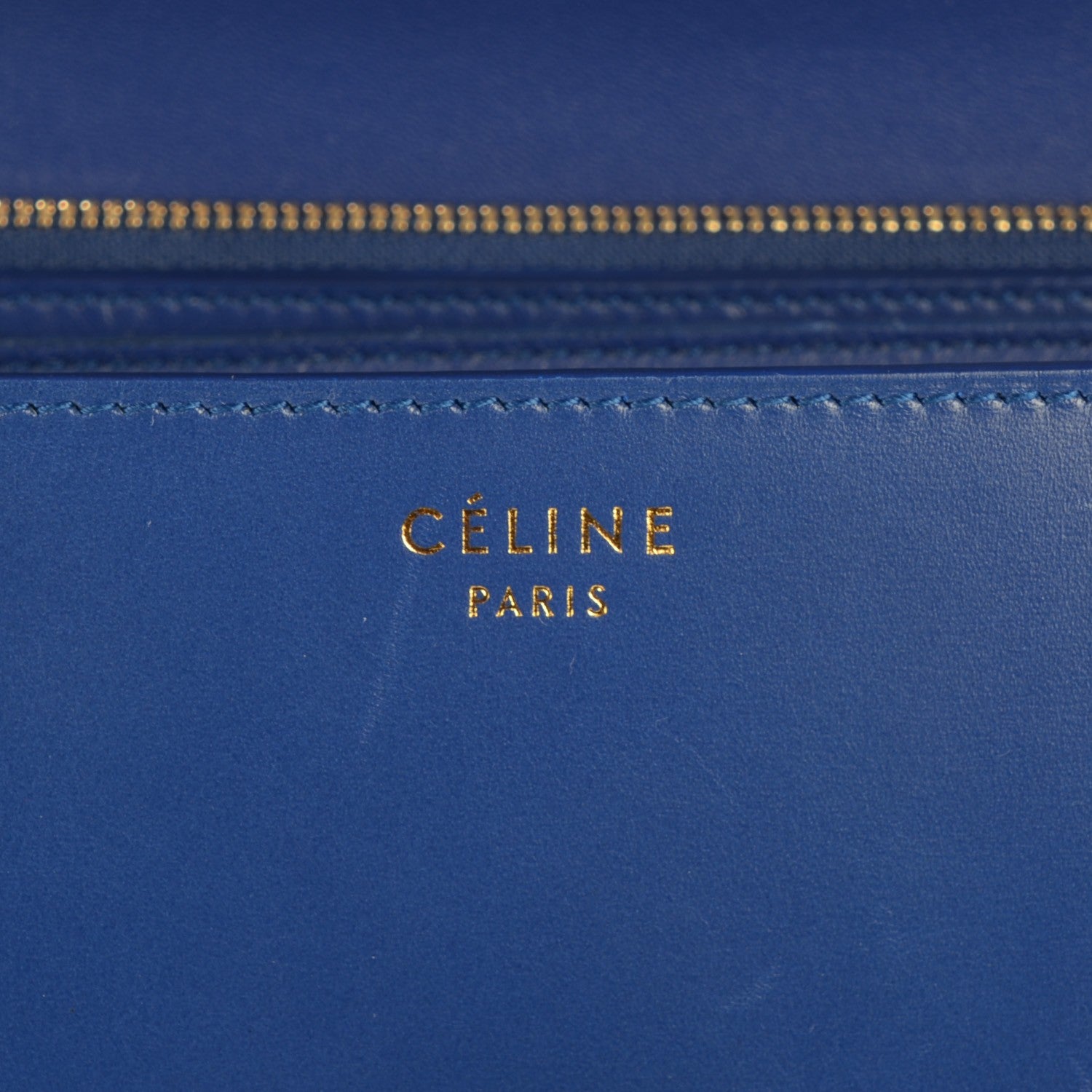 Celine Smooth Calfskin Medium Classic Box Flap Bag Indigo 6 of 8
