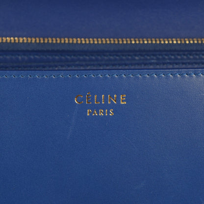 Celine Smooth Calfskin Medium Classic Box Flap Bag Indigo 6 of 8