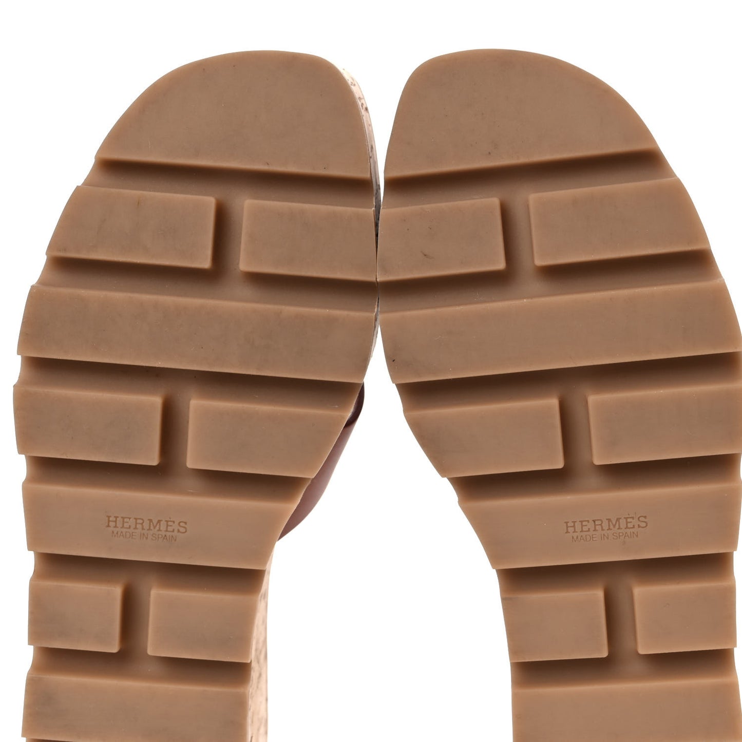 Calfskin Cork Eze 30 Sandals 39 Marron Glaise