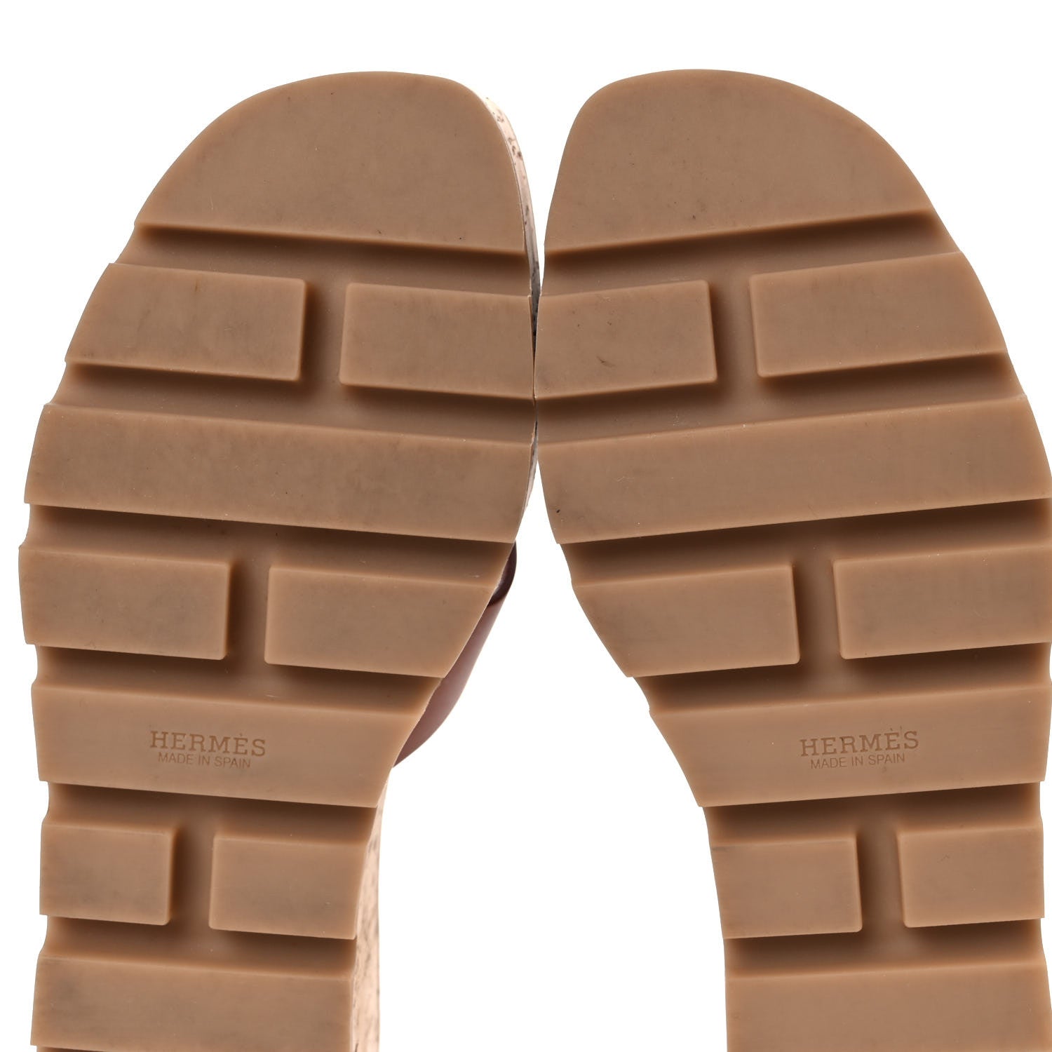 Hermes Calfskin Cork Eze 30 Sandals 39 Marron Glaise 7 of 11