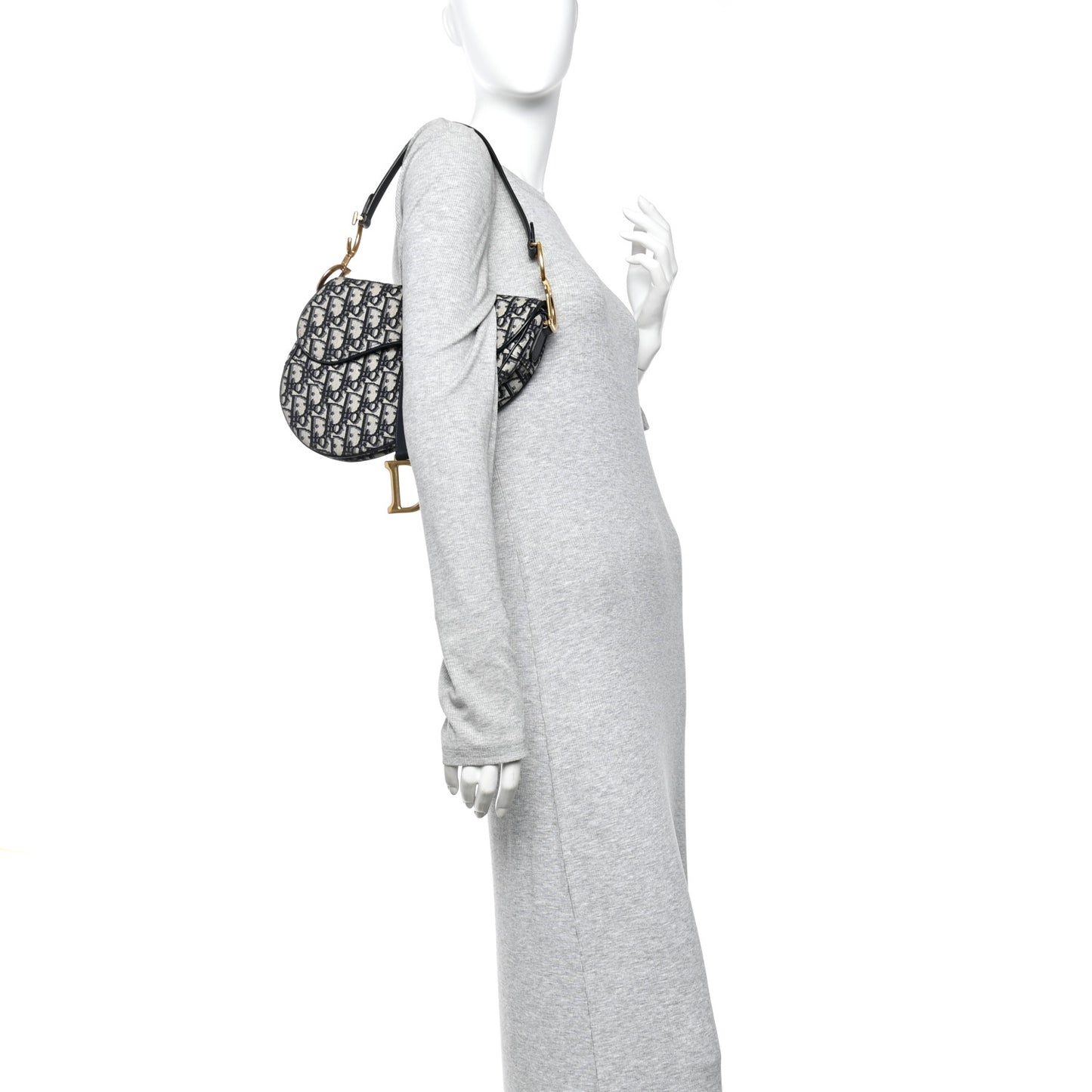 Oblique Saddle Bag Blue