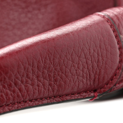 Gucci Grained Calfskin Softbit Maxi Shoulder Bag Rosso Ancora 12 of 15