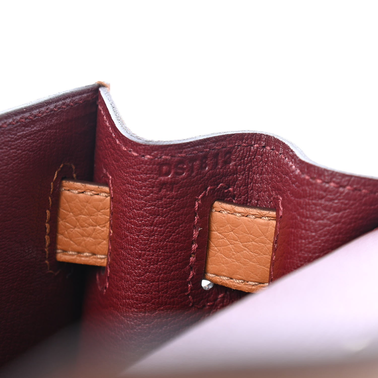 Hermes Taurillon Clemence Epsom Tadelakt Kellygraphie Lettre S Kelly Sellier 28 Toffee Ambre Fauve 14 of 23