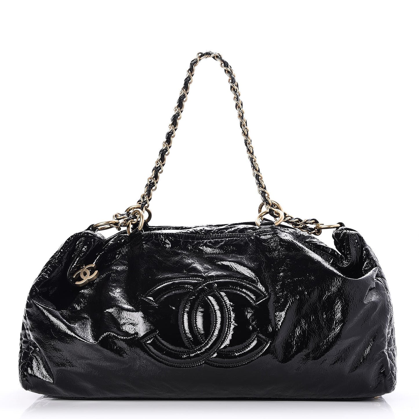 Vinyl Rock and Chain XL Bowler Black