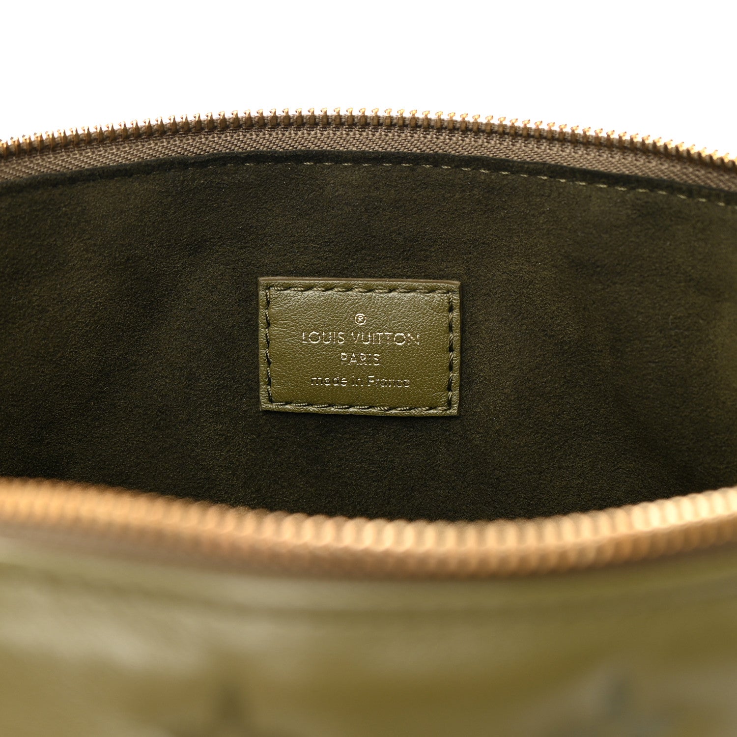 Louis Vuitton Lambskin Embossed Monogram Coussin MM Khaki 8 of 17