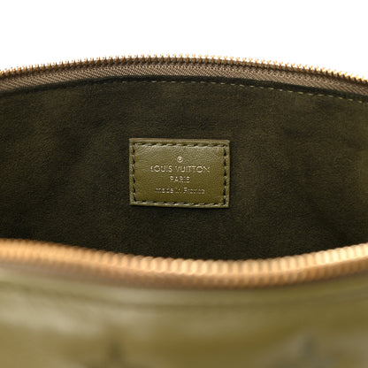 Louis Vuitton Lambskin Embossed Monogram Coussin MM Khaki 8 of 17