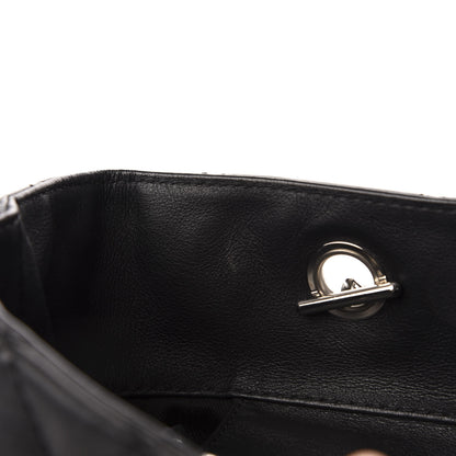 Chanel Calfskin Quilted In The Business North South Tote Black 10 of 12